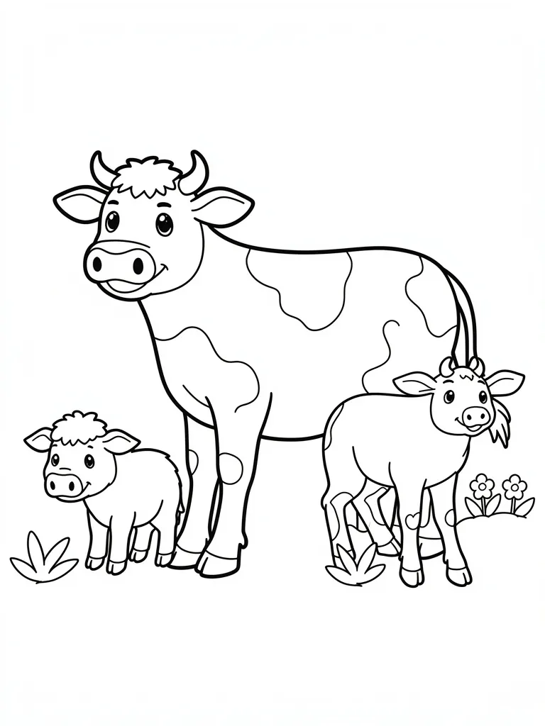 Coloriage animaux de la ferme à imprimer