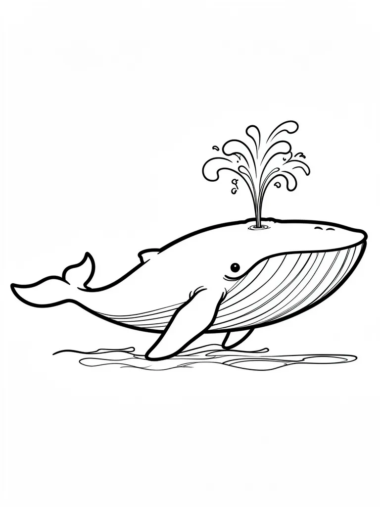 Coloriage baleine – coloriage à imprimer gratuit