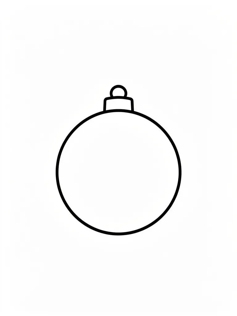 Coloriage boule de noel à imprimer