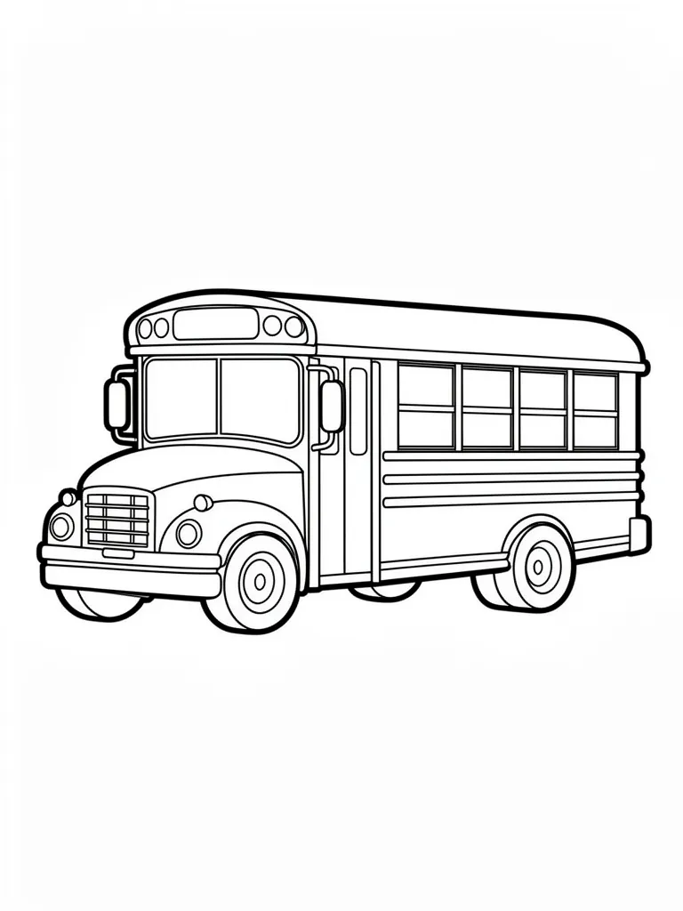 Coloriage Bus scolaire – coloriage à imprimer gratuit