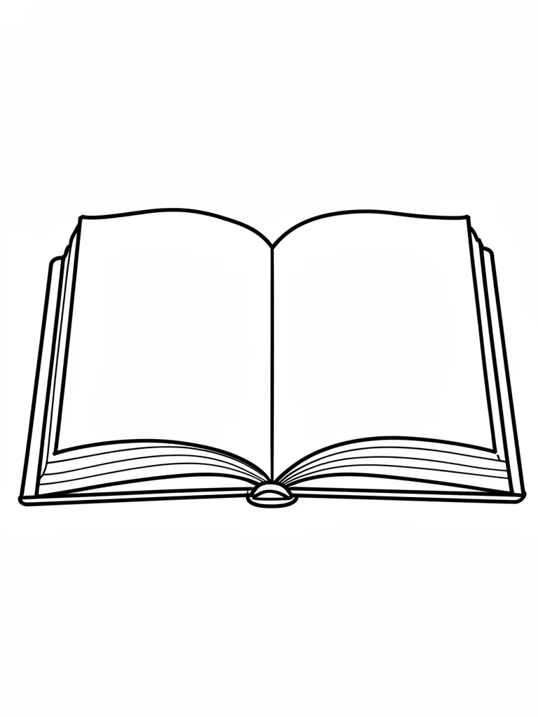 Coloriage Cahier ouvert – coloriage à imprimer gratuit