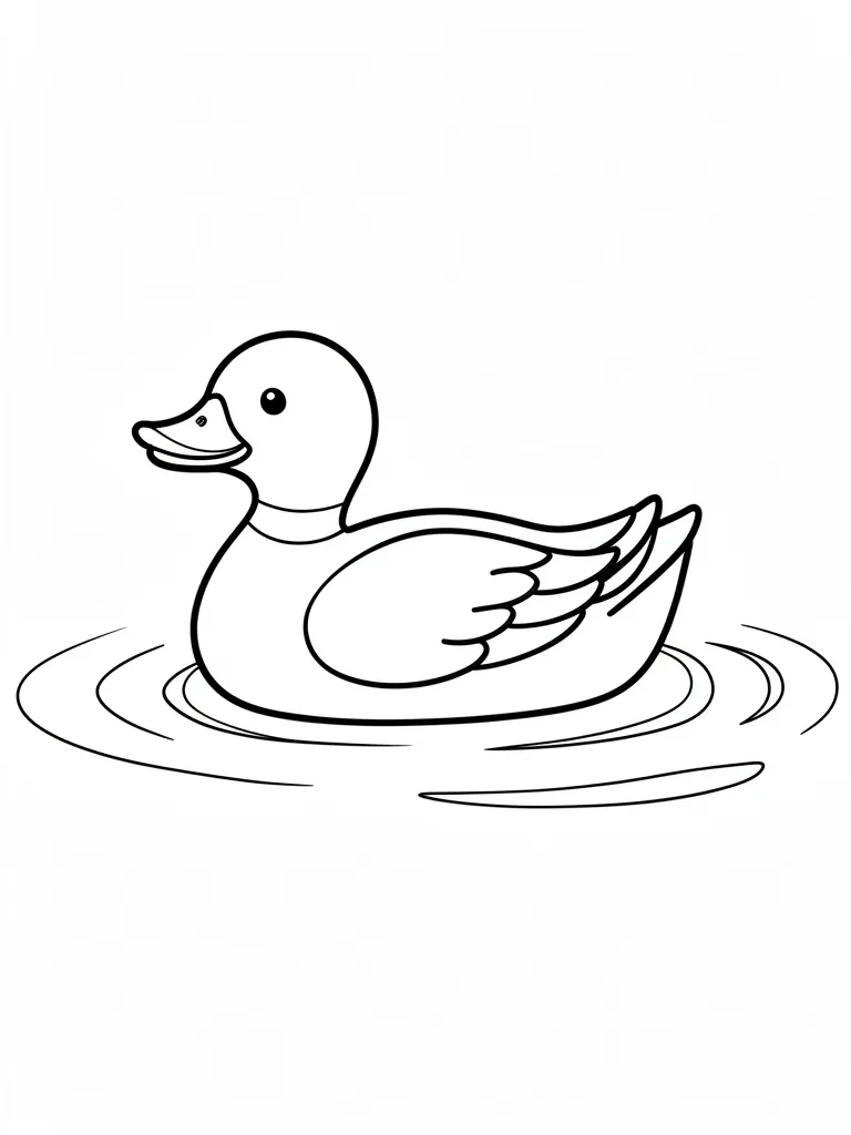 Coloriage canard à imprimer