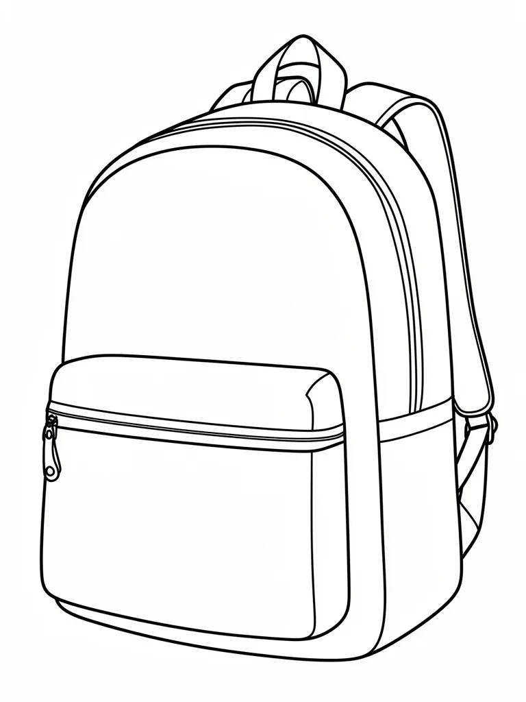 Coloriage Cartable de rentrée – coloriage à imprimer gratuit