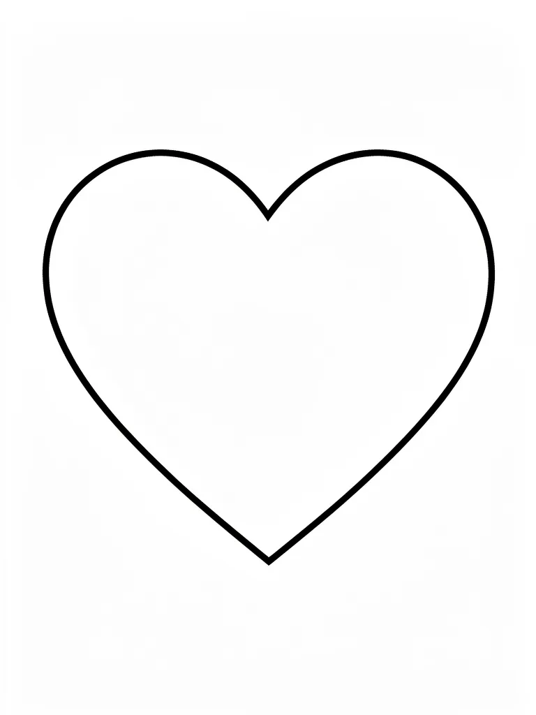 Coloriage Carte cœur fête des mères – coloriage à imprimer gratuit