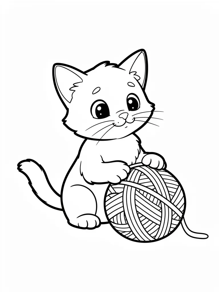 Coloriage chaton à imprimer