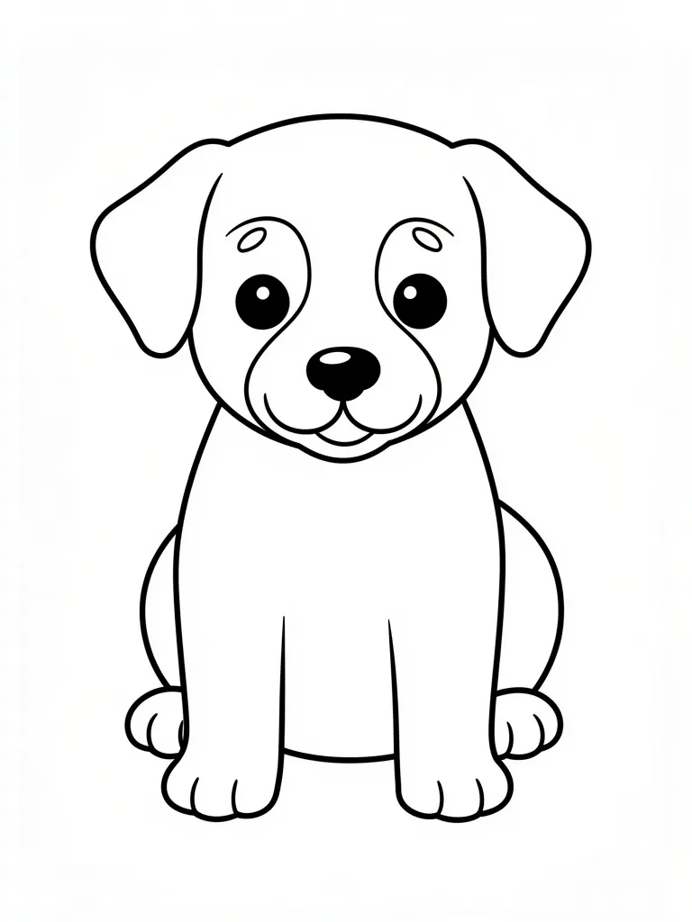 Coloriage Chien bébé à imprimer