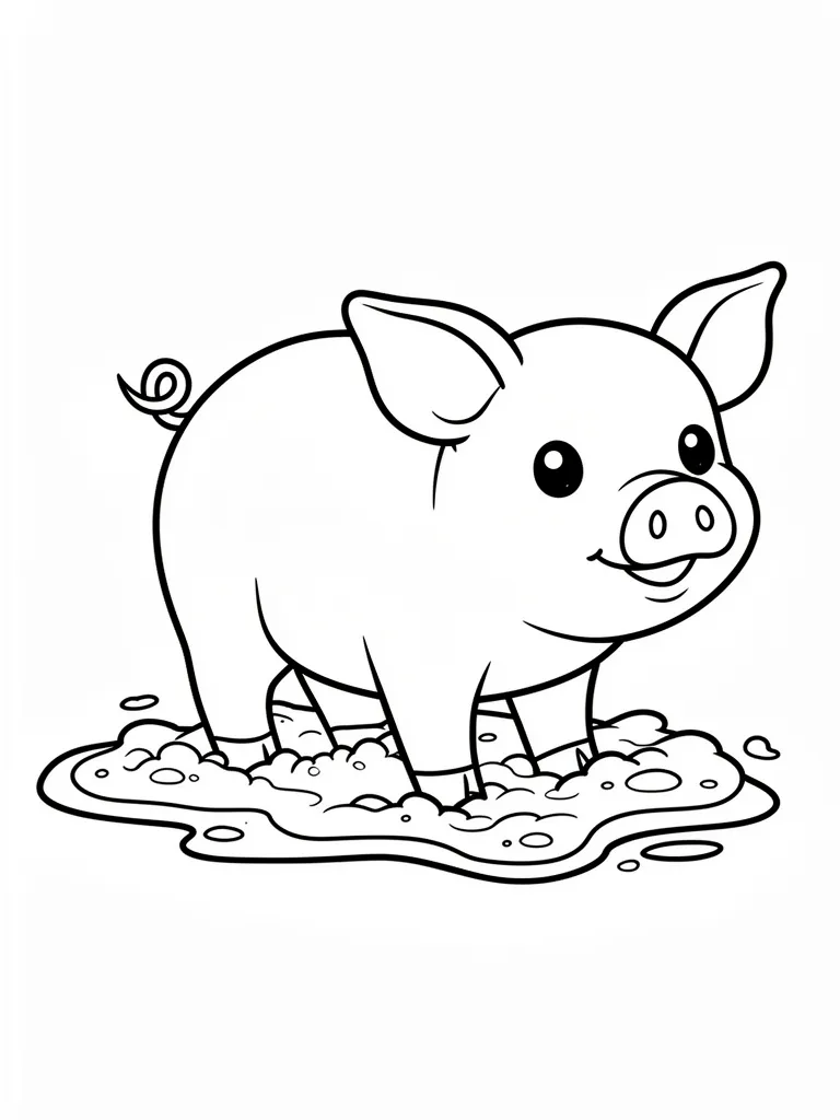 Coloriage cochon – coloriage à imprimer gratuit