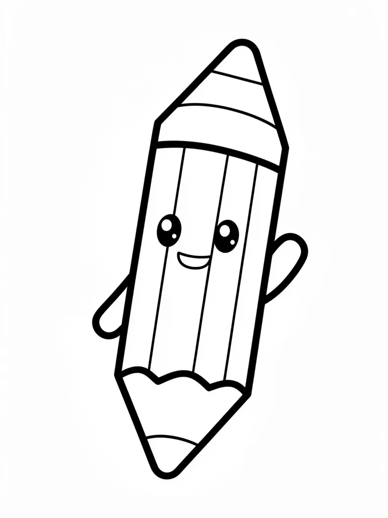 Coloriage Crayon magique pour maternelle à imprimer