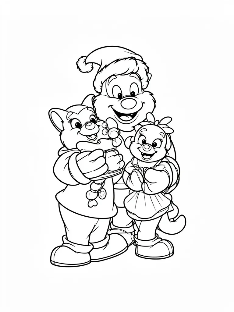 Coloriage disney joyeux à imprimer