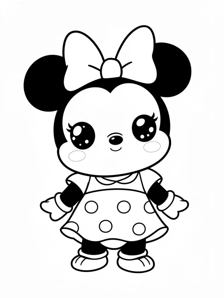 Coloriage disney kawaii à imprimer