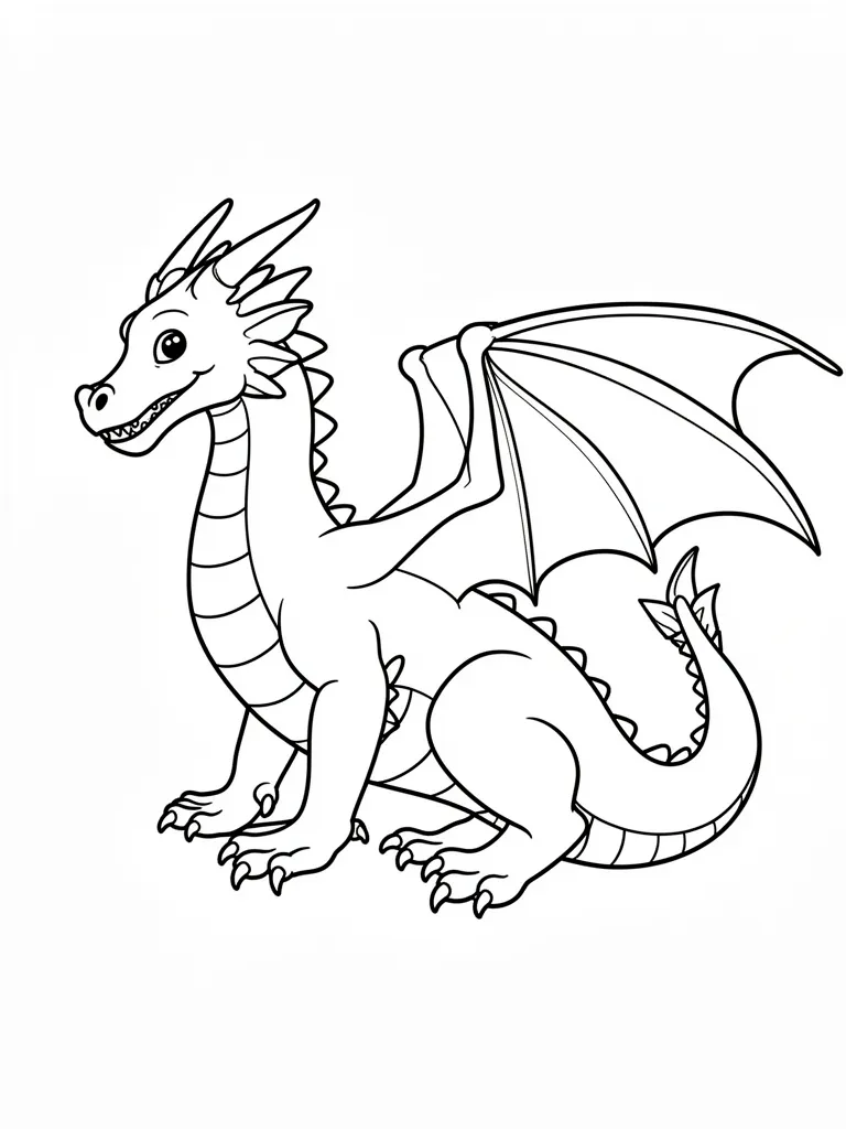 Coloriage dragons à imprimer