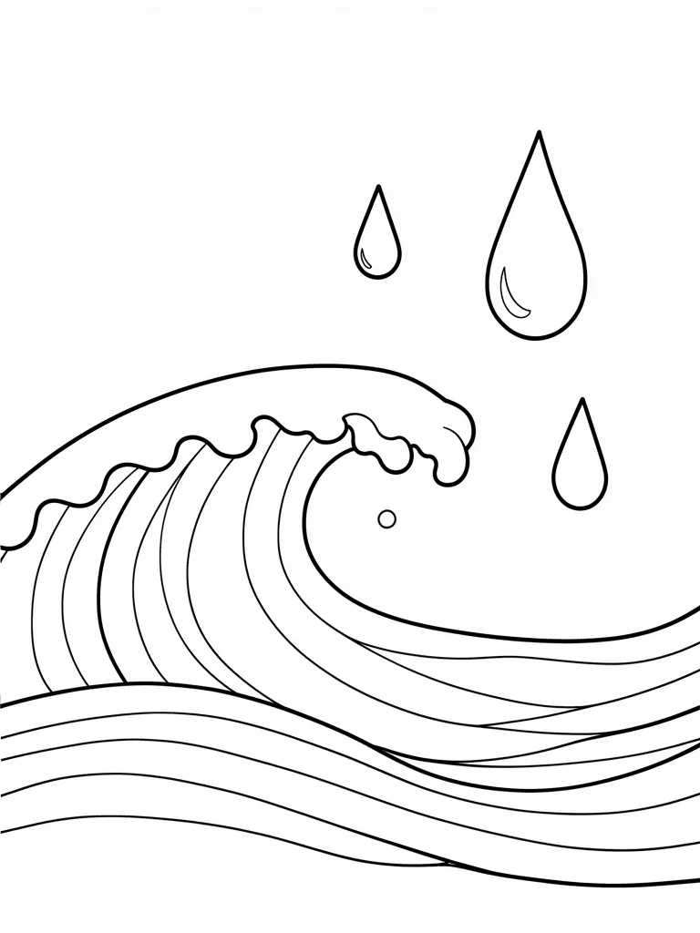 Coloriage eau maternelle – coloriage à imprimer gratuit