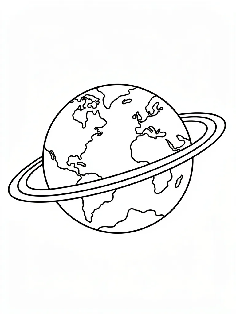 Coloriage espace à imprimer