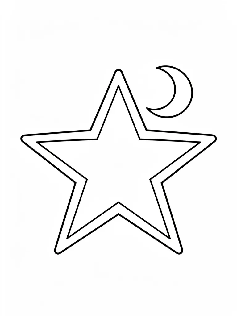 Coloriage etoile – coloriage à imprimer gratuit