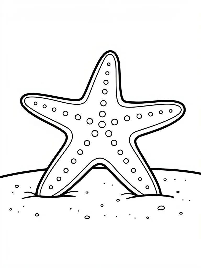 Coloriage Étoile de mer – coloriage à imprimer gratuit
