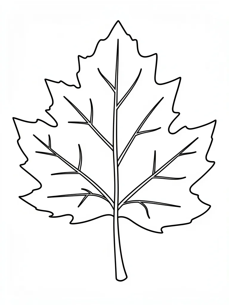 Coloriage Feuille d’automne à imprimer