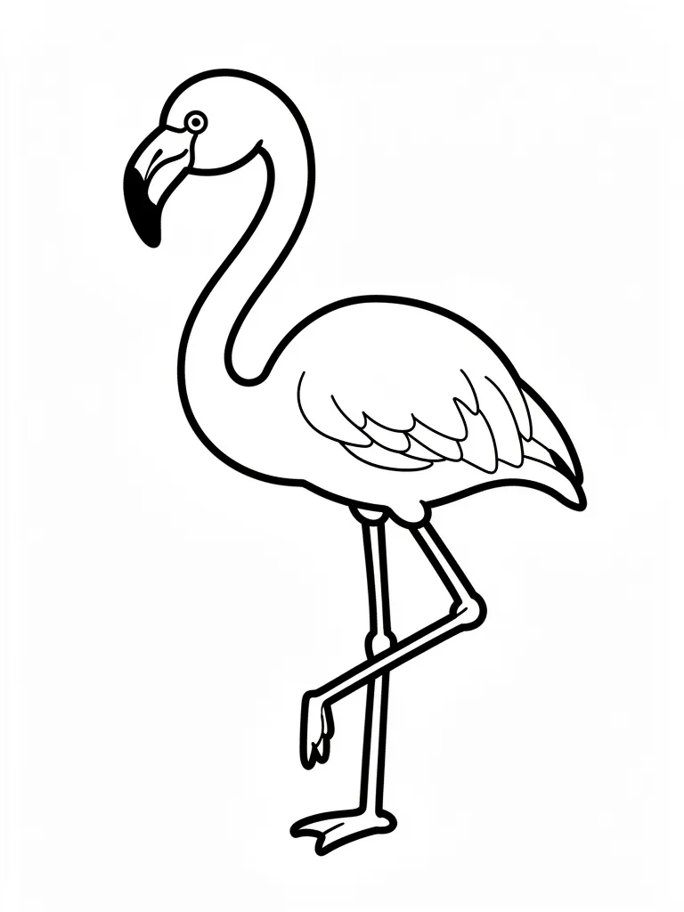 Coloriage Flamant rose – coloriage à imprimer gratuit