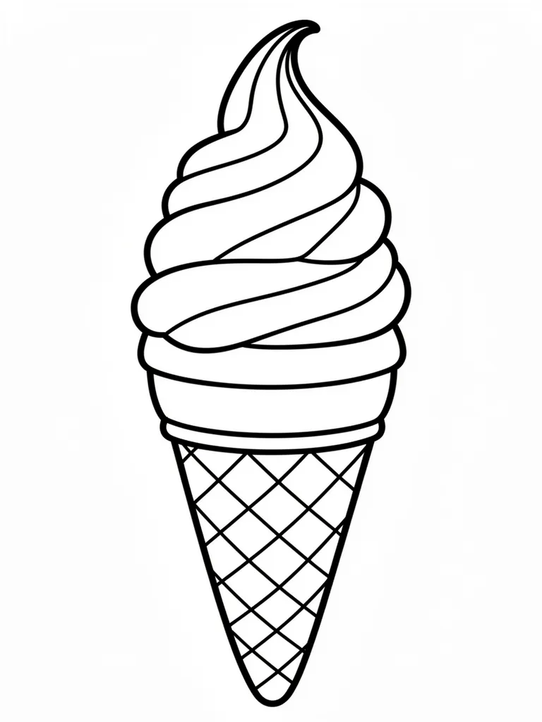Coloriage Glace à l’italienne – coloriage à imprimer gratuit