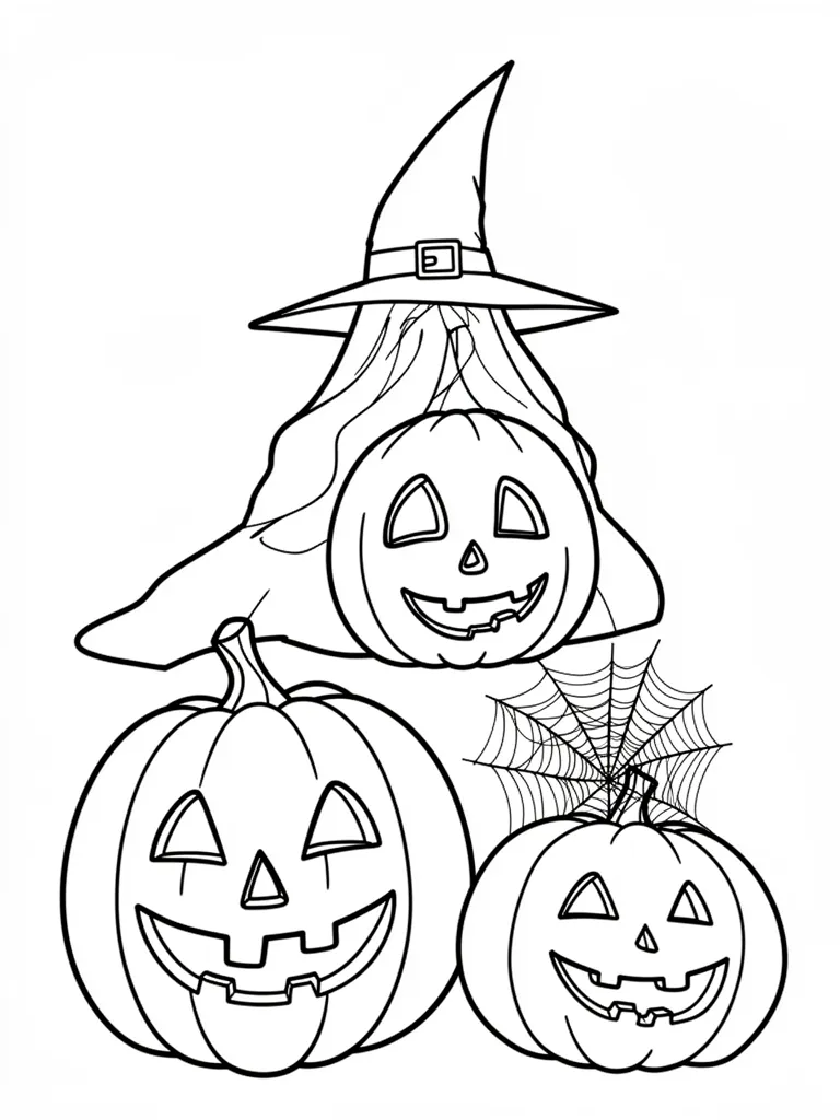 Coloriage halloween facile à imprimer
