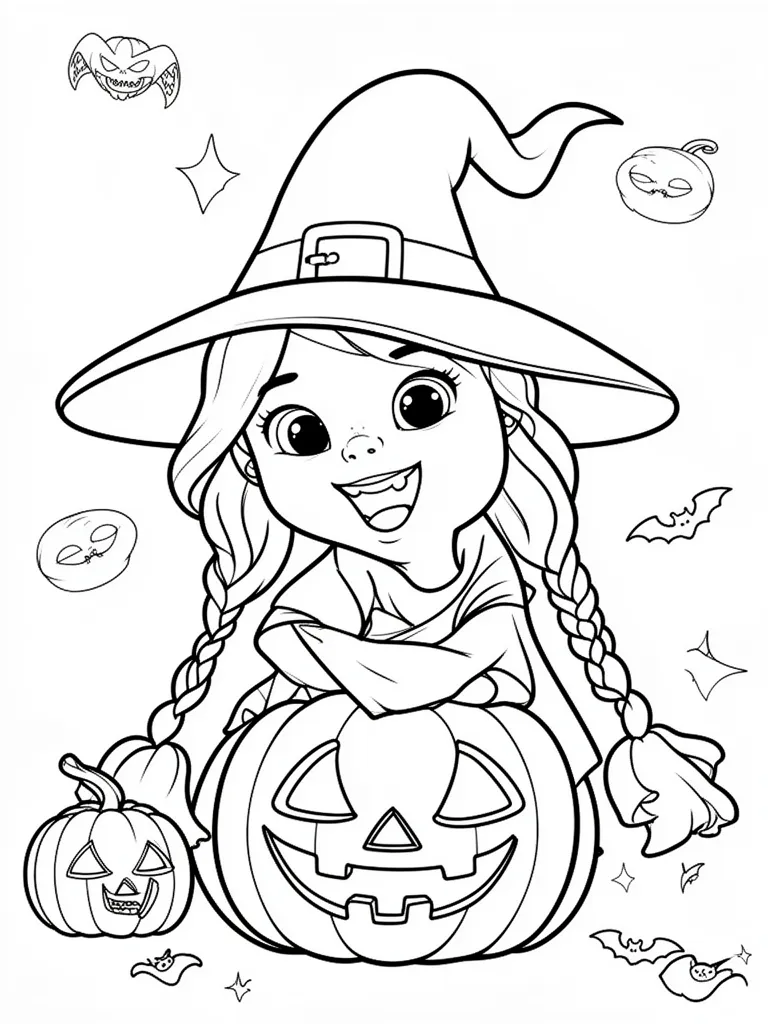 Coloriage halloween facile à imprimer
