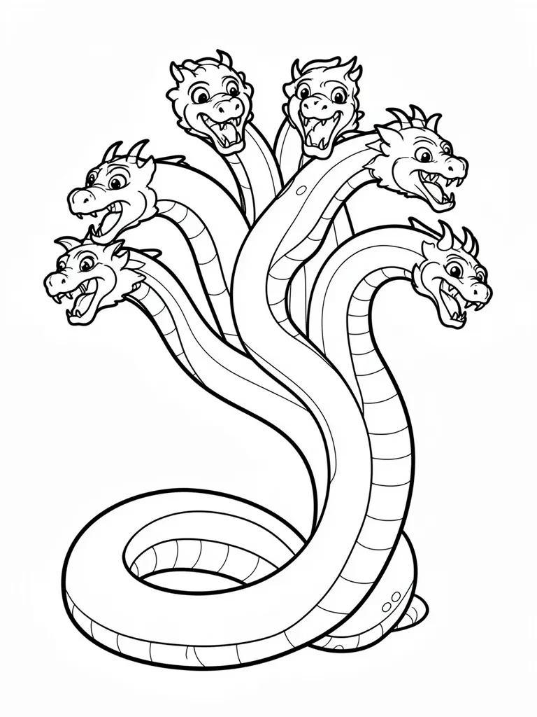 Coloriage hydre à imprimer
