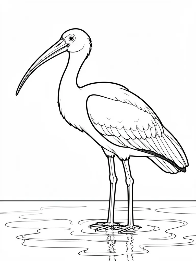 Coloriage ibis – coloriage à imprimer gratuit