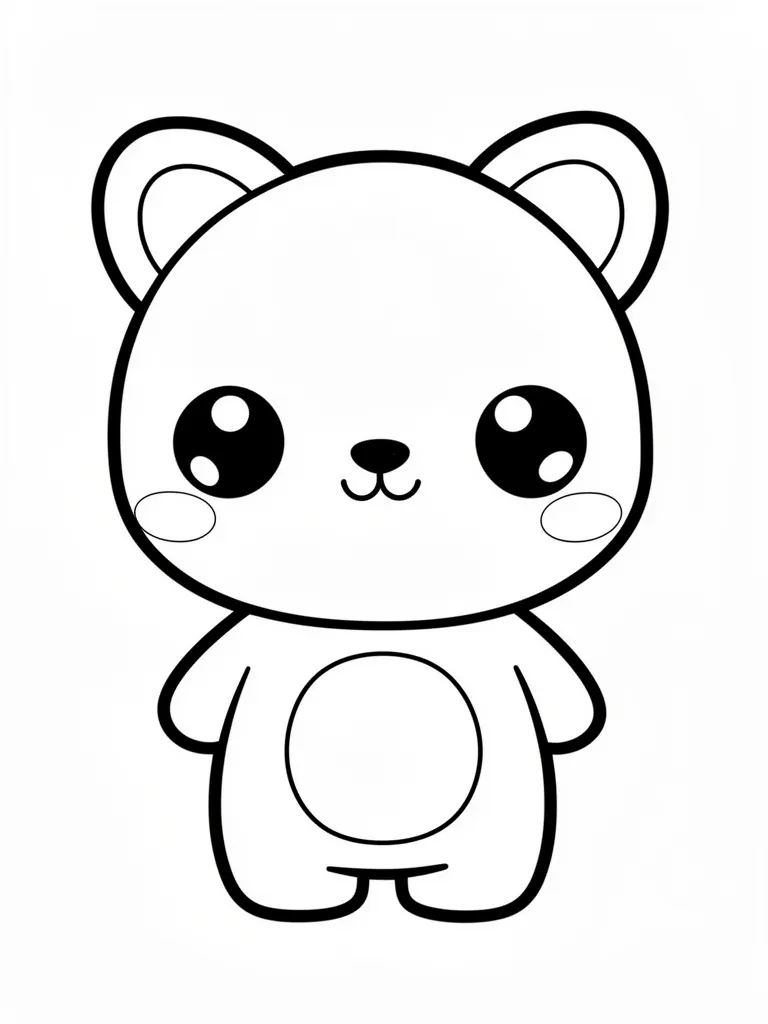 Coloriage kawaii à imprimer à imprimer
