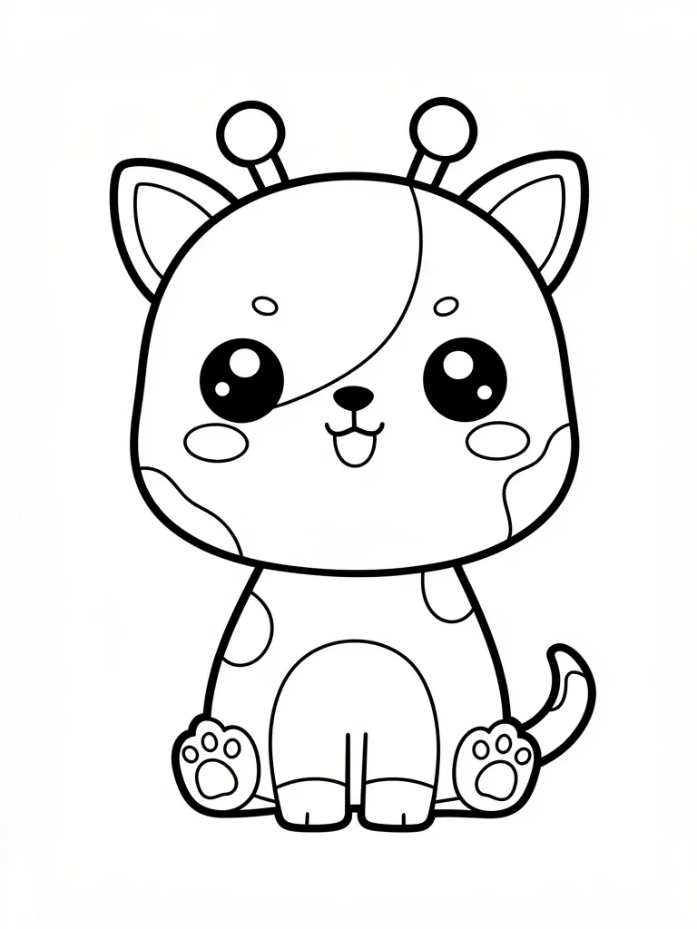 Coloriage kawaii animaux à imprimer