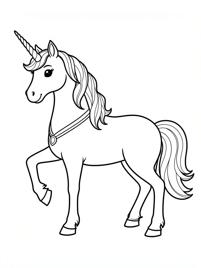 Coloriage licorne princesse – coloriage à imprimer gratuit