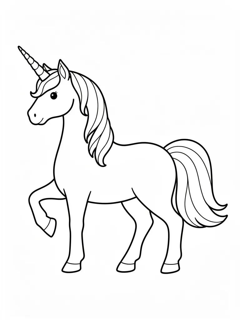 Coloriage licornes à imprimer