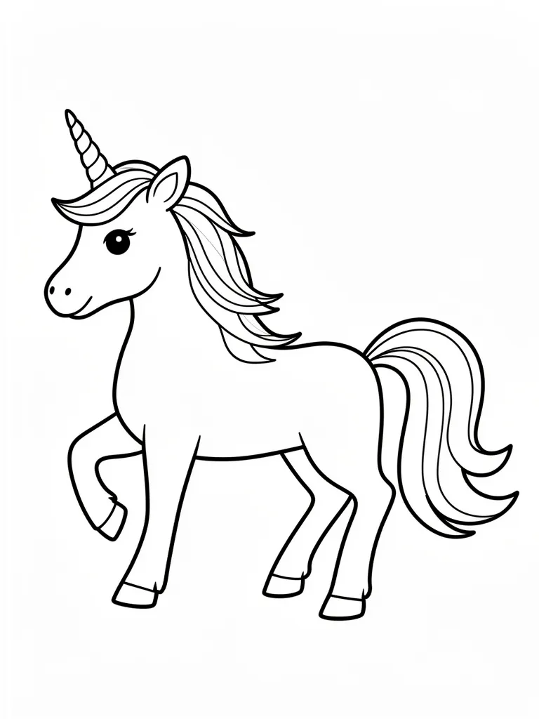 Coloriage licornes pour enfants à imprimer