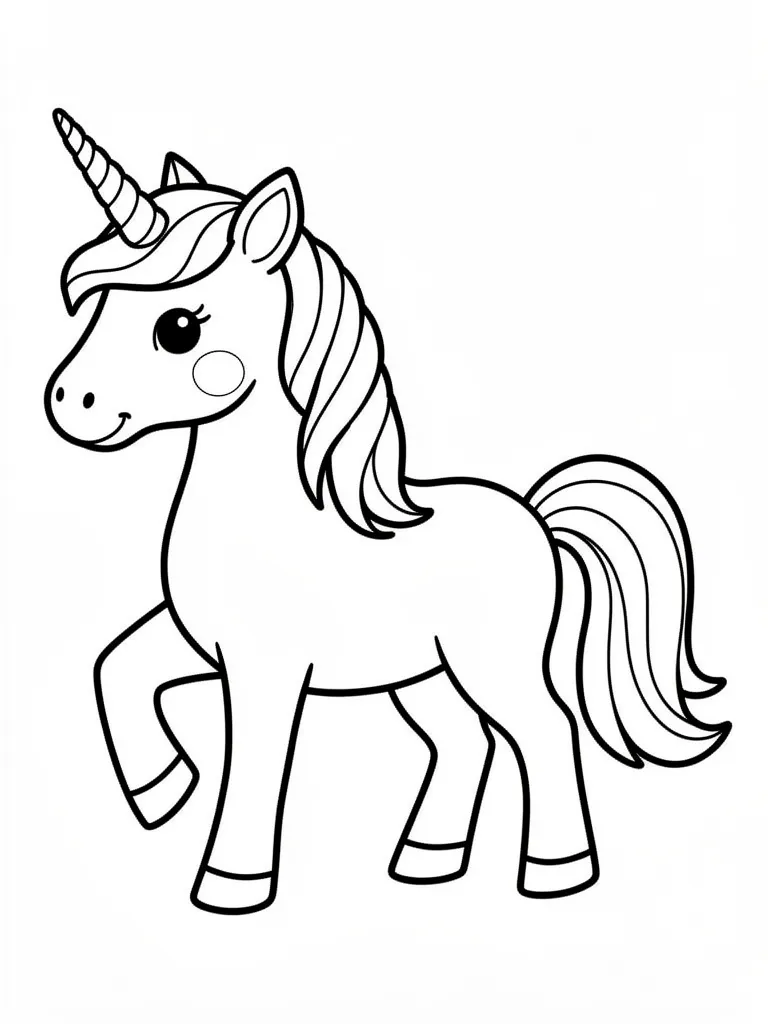 Coloriage licornes pour enfants à imprimer
