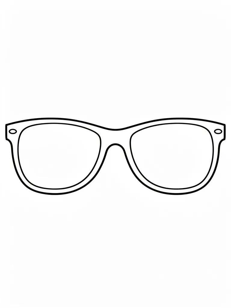 Coloriage Lunettes de soleil – coloriage à imprimer gratuit