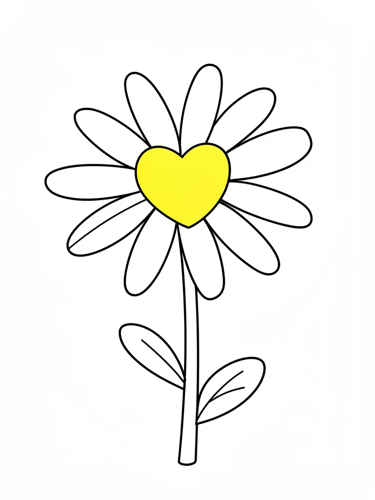 Coloriage marguerite – coloriage à imprimer gratuit