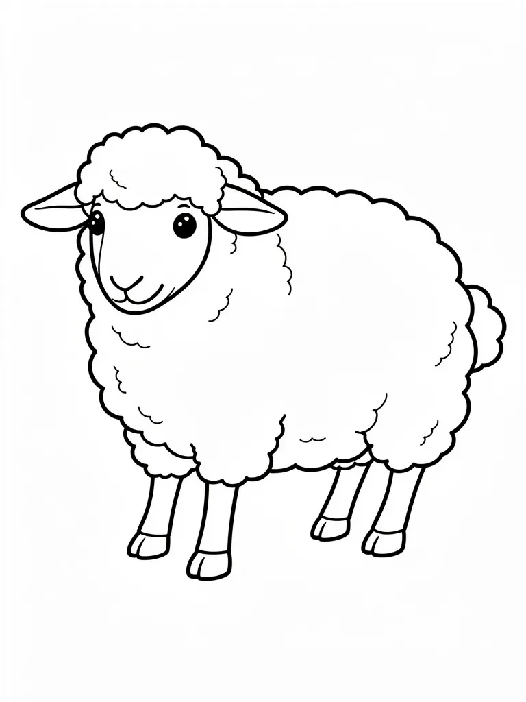 Coloriage mouton – coloriage à imprimer gratuit