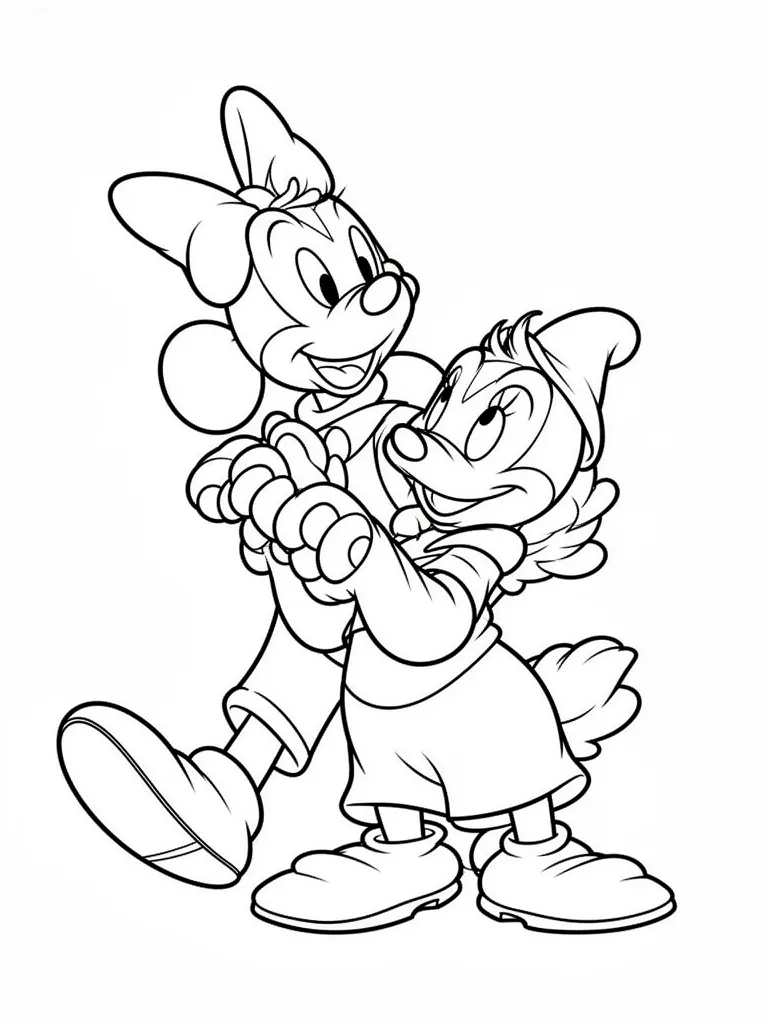 Coloriage mystere disney facile à imprimer