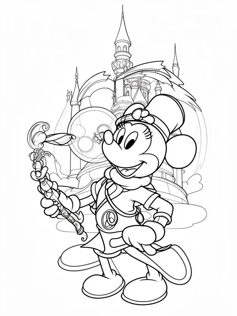 Coloriage mystere disney facile à imprimer