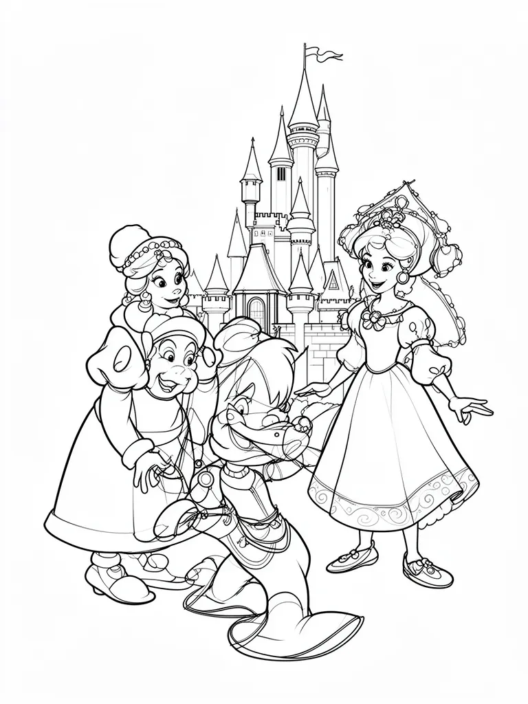 Coloriage mystere disney facile à imprimer