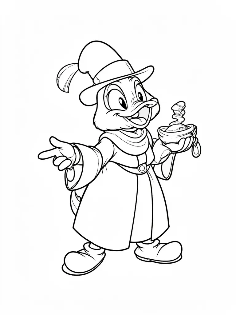 Coloriage mystere disney joyeux à imprimer