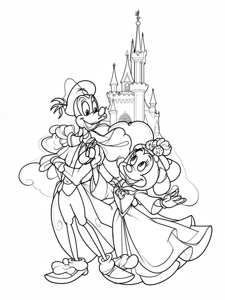 Coloriage mystere disney joyeux – coloriage à imprimer gratuit