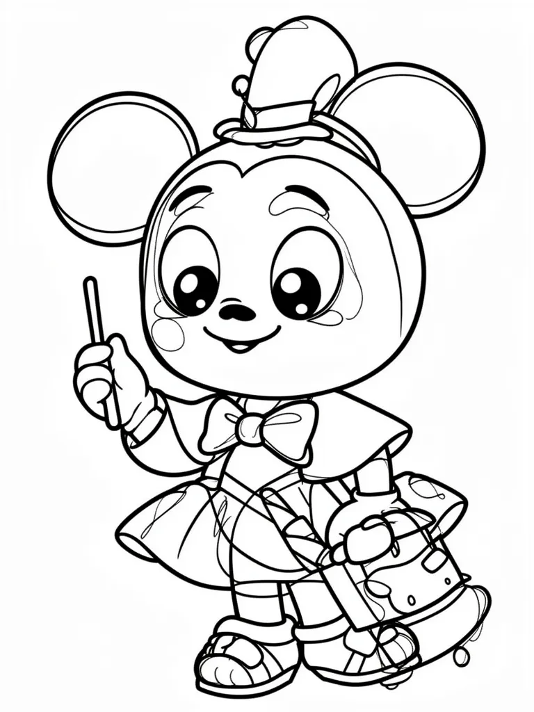 Coloriage mystere disney kawaii – coloriage à imprimer gratuit