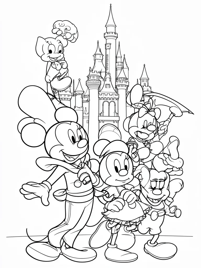 Coloriage mystere disney pour enfants à imprimer