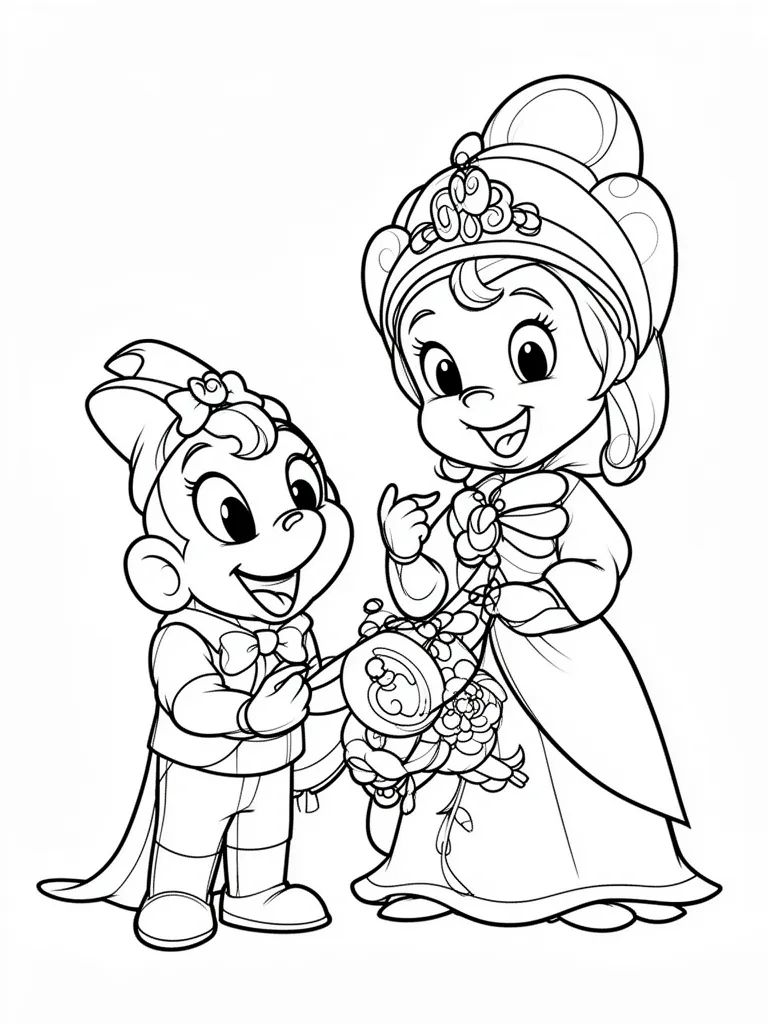 Coloriage mystere disney pour enfants à imprimer