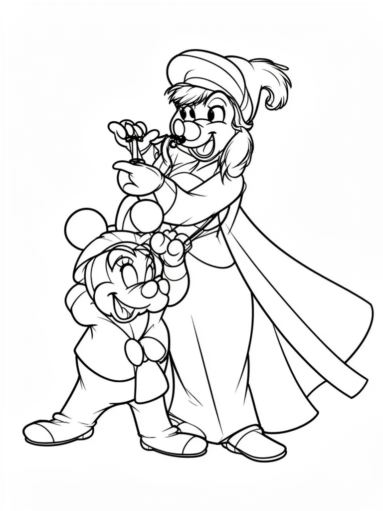 Coloriage mystere disney pour enfants à imprimer