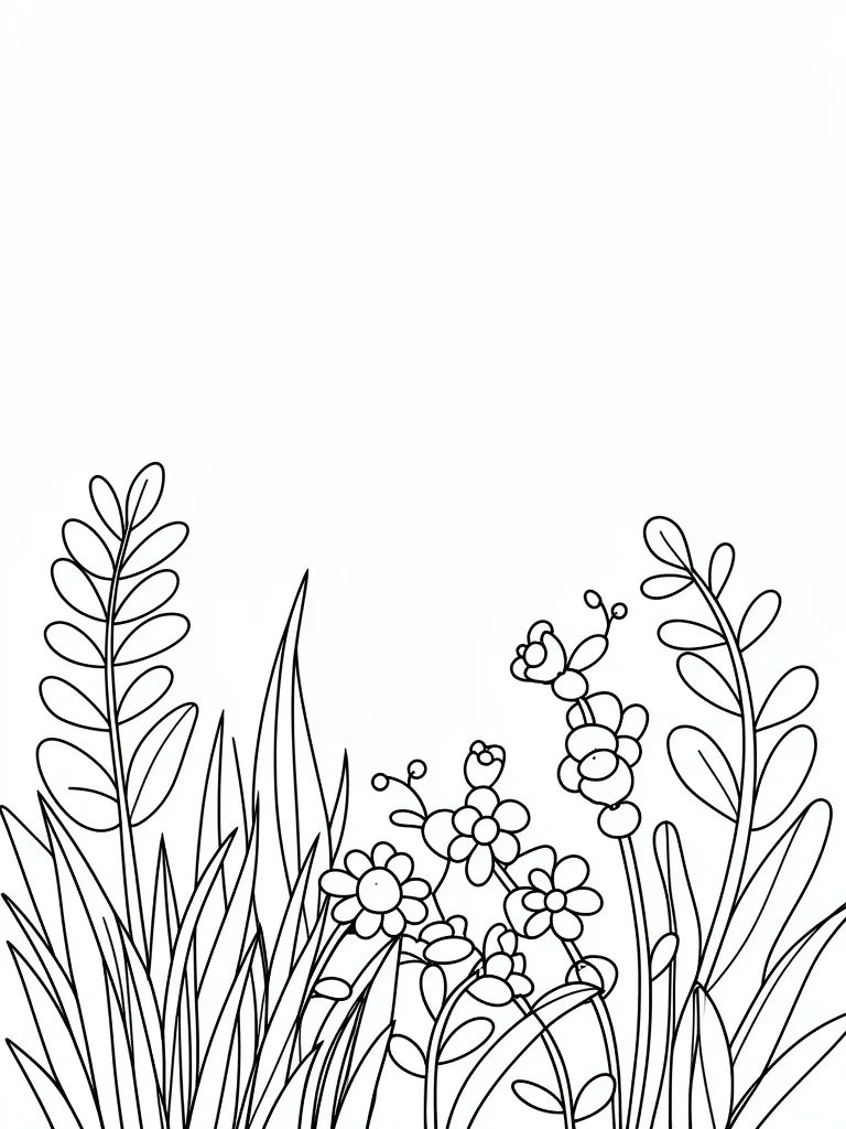 Coloriage nature à imprimer
