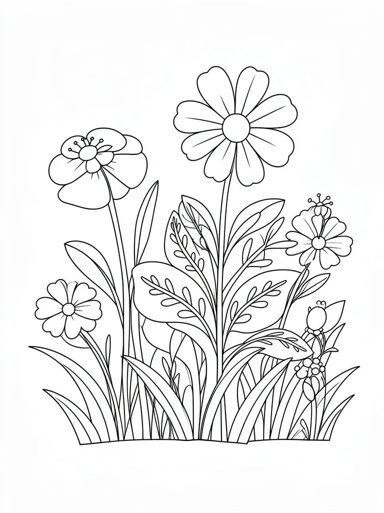 Coloriage nature à imprimer