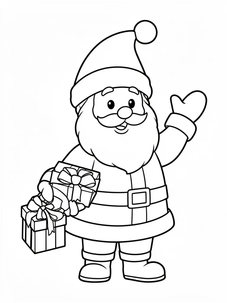 Coloriage noel facile à imprimer