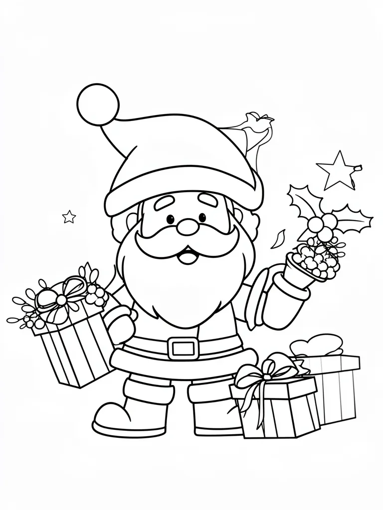 Coloriage noel joyeux à imprimer