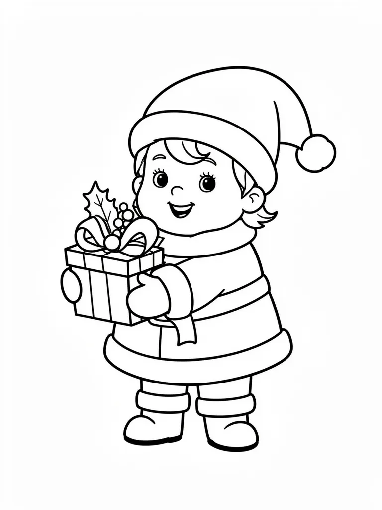 Coloriage noel mignon à imprimer