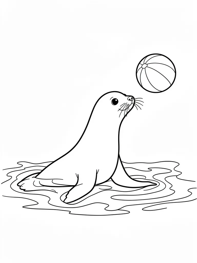 Coloriage otarie – coloriage à imprimer gratuit